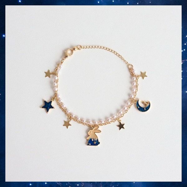 charm bracelets elegant cute blue moon star bracelet for women fashion japan style jewelry sweet pearl bangles accessories, Golden;silver
charm bracelets elegant cute blue moon star bracelet for women fashion japan style jewelry sweet pearl bangles accessories, Golden;silver