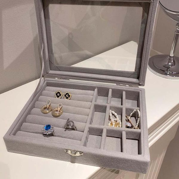 jewelry pouches, bags velvet ring display organizer single lock box case tray holder earring storage transparent lid high quality, Pink;blue
jewelry pouches, bags velvet ring display organizer single lock box case tray holder earring storage transparent lid high quality, Pink;blue