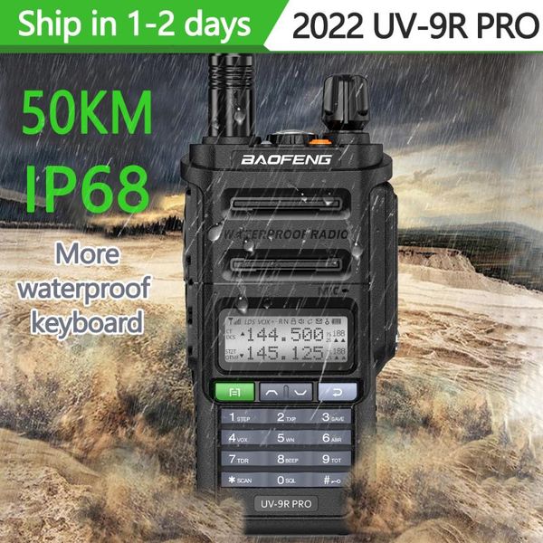 walkie talkie baofeng interphone uv-9r plus, portable two-way radio, waterproof ip68, high power, cb ham, 30-50km long, uv9r, 2021
walkie talkie baofeng interphone uv-9r plus, portable two-way radio, waterproof ip68, high power, cb ham, 30-50km long, uv9r, 2021