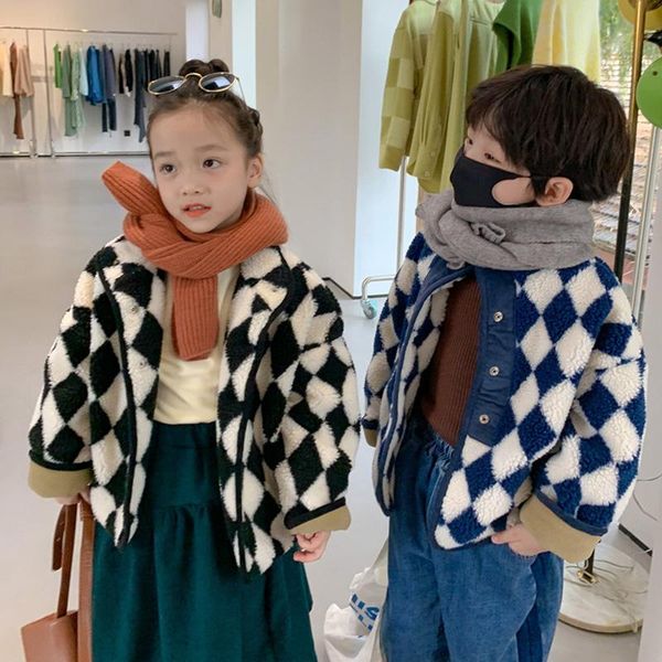 jackets baby boys girls winter heavyweight coats 2021 korean style plaid warm fashion outerwear kids children's clothing, Blue;gray
jackets baby boys girls winter heavyweight coats 2021 korean style plaid warm fashion outerwear kids children's clothing, Blue;gray