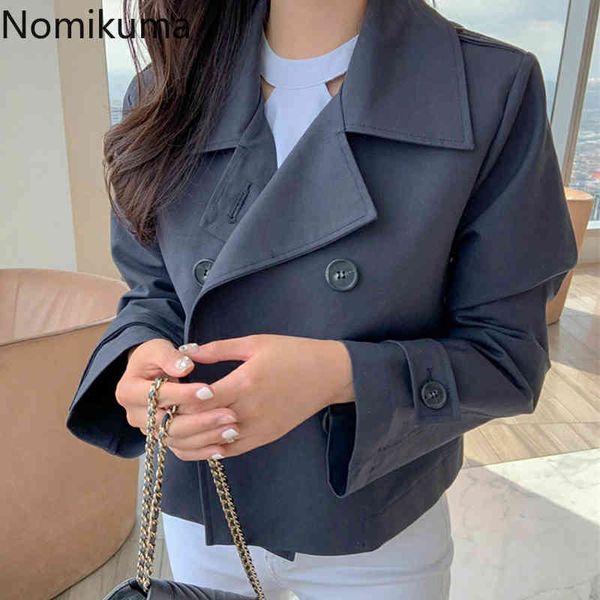 nomikuma korea chic autumn short jakcet double breasted long sleeve turn-down collar women coat new causal jackets 6c814 210427, Black;brown
nomikuma korea chic autumn short jakcet double breasted long sleeve turn-down collar women coat new causal jackets 6c814 210427, Black;brown