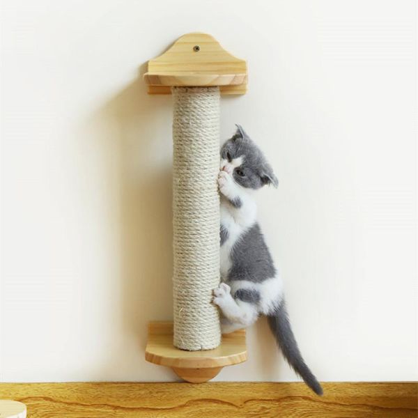 cat toys wall-mounted sisal column scratching climbing frame solid wood plate grinding claw toy pet supplies
cat toys wall-mounted sisal column scratching climbing frame solid wood plate grinding claw toy pet supplies