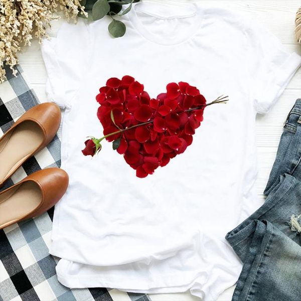 men lady elegant flower love floral fashion print ladies tee mens clothes female graphic shirt, White;black
men lady elegant flower love floral fashion print ladies tee mens clothes female graphic shirt, White;black
