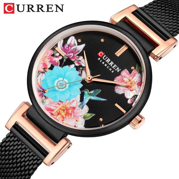 wristwatches curren women watch black bracelet ladies stainless steel band wrist casual quartz clock female montre femme, Slivery;brown
wristwatches curren women watch black bracelet ladies stainless steel band wrist casual quartz clock female montre femme, Slivery;brown