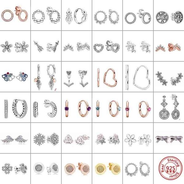 original brand 925 sterling silver earrings circle heart bow sparkling halo stud fit women birthday jewelry gift diy, Golden
original brand 925 sterling silver earrings circle heart bow sparkling halo stud fit women birthday jewelry gift diy, Golden