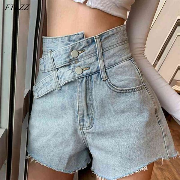 summer women double button design high waist short jeans street fashion comfortable oversize denim s 210430, White;black
summer women double button design high waist short jeans street fashion comfortable oversize denim s 210430, White;black