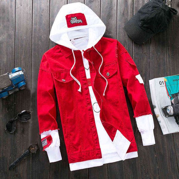 korean style spring and autumn men's jacket fashion casual slim denim hooded clothing single breasted coat for, Black;brown
korean style spring and autumn men's jacket fashion casual slim denim hooded clothing single breasted coat for, Black;brown