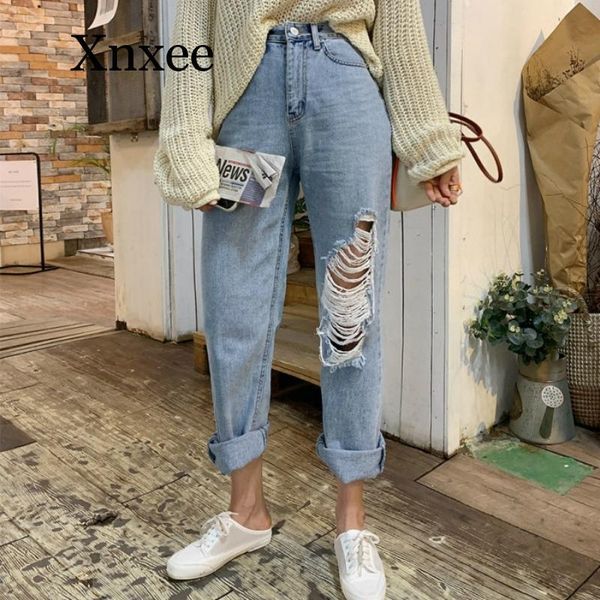 women's jeans light blue 2021 summer casual high waist harem women loose female denim pants streetwear ripped hole trousers
women's jeans light blue 2021 summer casual high waist harem women loose female denim pants streetwear ripped hole trousers