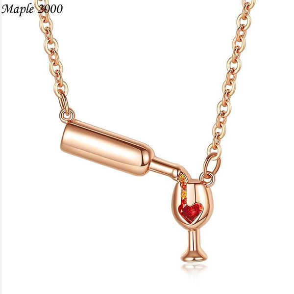 fashion necklace for women three colors rose gin and cup necklaces wine bottle glass chic girl ladies gift pendant, Silver
fashion necklace for women three colors rose gin and cup necklaces wine bottle glass chic girl ladies gift pendant, Silver