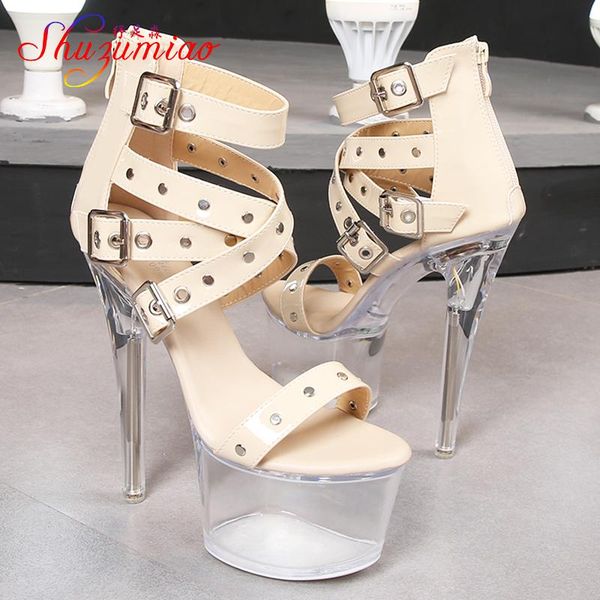 sandals waterproof platform women club one word band 17cm transparent crystal wedding shoes cross buckle straps zipper stilettos, Black
sandals waterproof platform women club one word band 17cm transparent crystal wedding shoes cross buckle straps zipper stilettos, Black