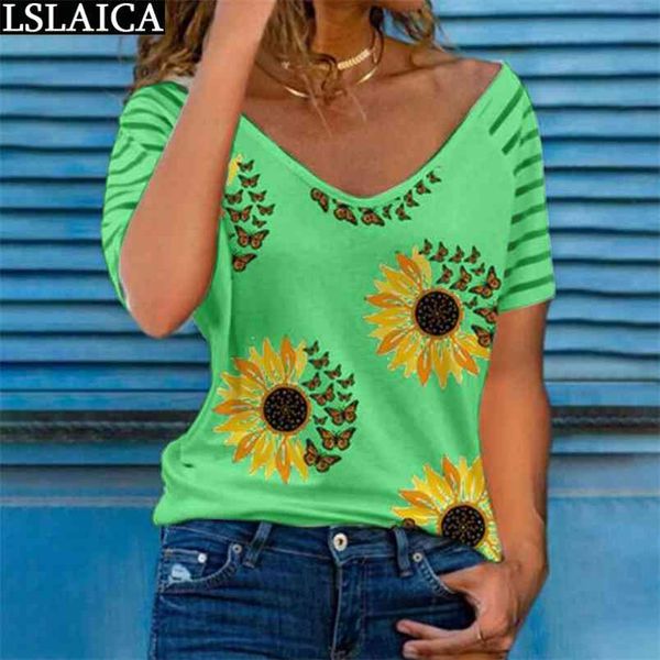 fashion t-shirt short sleeve plus size summer elegant knitted women's print high street casual loose t shirt for women 210515, White
fashion t-shirt short sleeve plus size summer elegant knitted women's print high street casual loose t shirt for women 210515, White