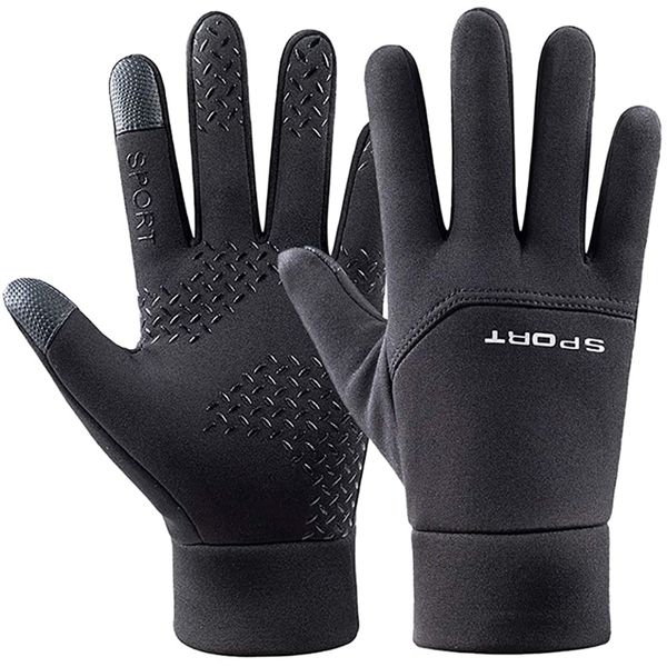 winter gloves for men women anti-slip water resistant gloves touch screen glove, Black
winter gloves for men women anti-slip water resistant gloves touch screen glove, Black