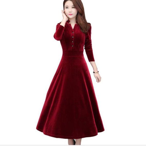 casual dresses 2021 spring autumn women korean dress lady slim waist gold velvet female long sleeve solid banquet, Black;gray
casual dresses 2021 spring autumn women korean dress lady slim waist gold velvet female long sleeve solid banquet, Black;gray
