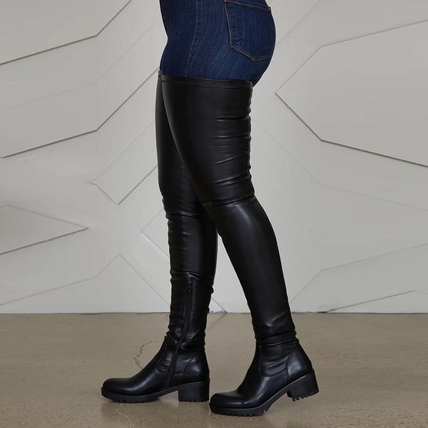 boots women shoes black thigh high elastic belt women's long over knee leather size 35-43
boots women shoes black thigh high elastic belt women's long over knee leather size 35-43