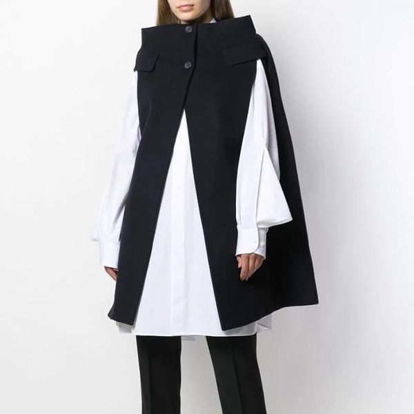 women's wool & blends ihobby 2021 designer black cloak coat no seaming collar sleeveless warm women cape coats winter clothing
women's wool & blends ihobby 2021 designer black cloak coat no seaming collar sleeveless warm women cape coats winter clothing