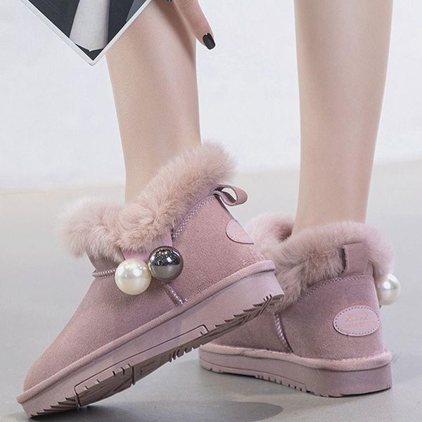 boots thick-soled leather snow women's short tube frosted cowhide 2021 plus velvet thick warm cotton shoes, Black
boots thick-soled leather snow women's short tube frosted cowhide 2021 plus velvet thick warm cotton shoes, Black