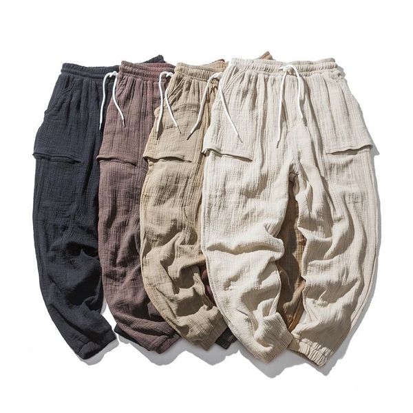 men's pants 2021 summer men linen loose casual long solid breathable thin straight for man trousers pt-345, Black
men's pants 2021 summer men linen loose casual long solid breathable thin straight for man trousers pt-345, Black