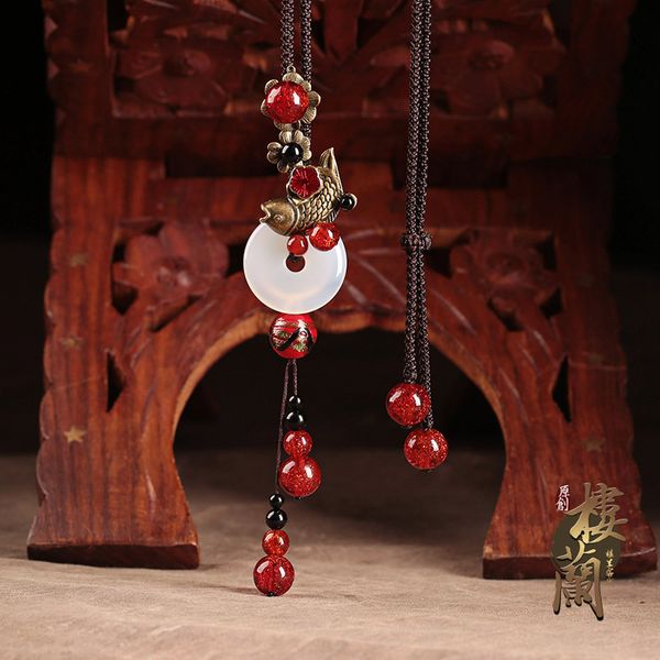 xianlan369 agate peace clasp pendant national wind sweater chain long joker style restoring ancient ways necklace pendant accessor, Silver
xianlan369 agate peace clasp pendant national wind sweater chain long joker style restoring ancient ways necklace pendant accessor, Silver