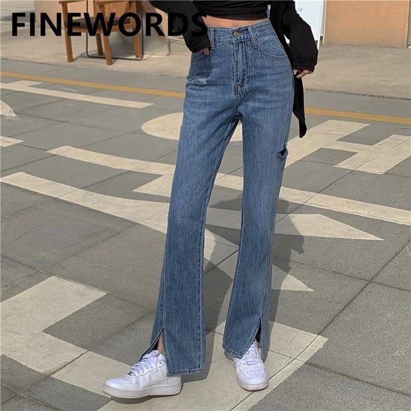 high waist bottom split vintage jeans korean streetwear casual bell blue ripped spring for women women's
high waist bottom split vintage jeans korean streetwear casual bell blue ripped spring for women women's