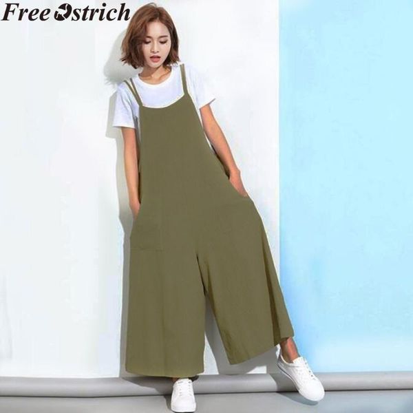 women's jumpsuits & rompers summer ladies wide leg solid color long jumpsuit loose sling plus size v-neck playsuit high waist casual, Black;white
women's jumpsuits & rompers summer ladies wide leg solid color long jumpsuit loose sling plus size v-neck playsuit high waist casual, Black;white