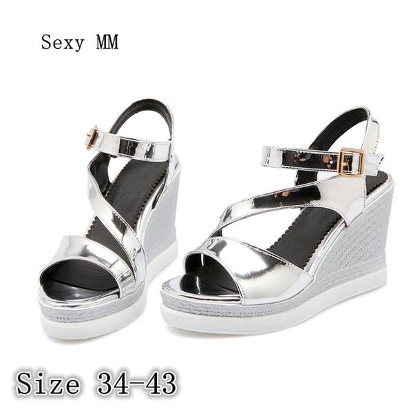 women platform high heel wedge sandals peep toe shoes woman summer heels wedges gladiator plus size 34- 40 41 42 43, Black
women platform high heel wedge sandals peep toe shoes woman summer heels wedges gladiator plus size 34- 40 41 42 43, Black