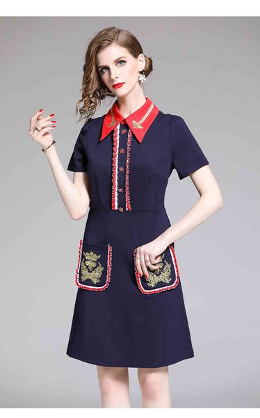 pink plus size summer women runway gold embroidery short sleeve retro ruffles weave striped party, Black;gray
pink plus size summer women runway gold embroidery short sleeve retro ruffles weave striped party, Black;gray