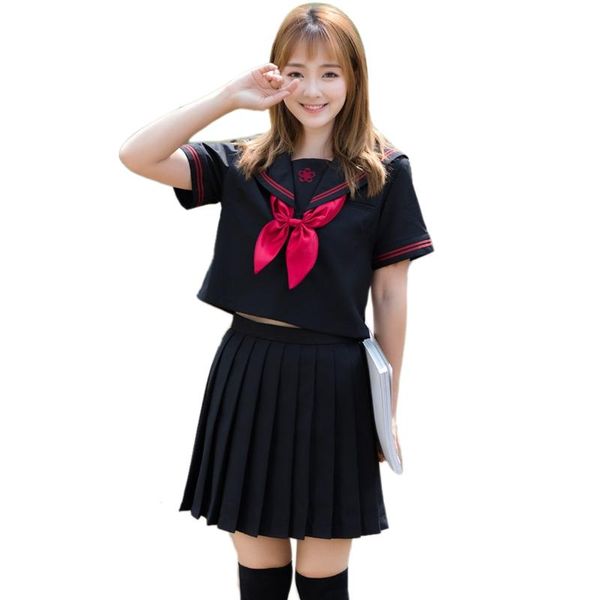 casual dresses japanese girls school sailor uniforms cute suit long-sleeved pleated full sets cosplay jk costume jigoku, Black;gray
casual dresses japanese girls school sailor uniforms cute suit long-sleeved pleated full sets cosplay jk costume jigoku, Black;gray