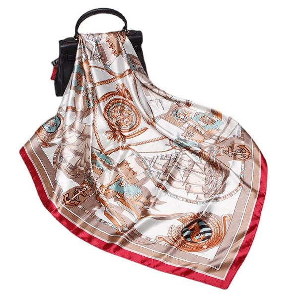 scarves 90*90cm fashion soft silk scarf ladies neck hair decorate print squarestain outdoor casual shawl wrap women polyester, Blue;gray
scarves 90*90cm fashion soft silk scarf ladies neck hair decorate print squarestain outdoor casual shawl wrap women polyester, Blue;gray