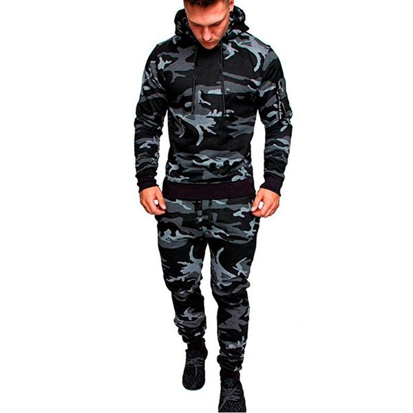 men's tracksuits tracksuit spring autumn fashion camouflage casual two piece set men sports suit clothing sets, Gray
men's tracksuits tracksuit spring autumn fashion camouflage casual two piece set men sports suit clothing sets, Gray