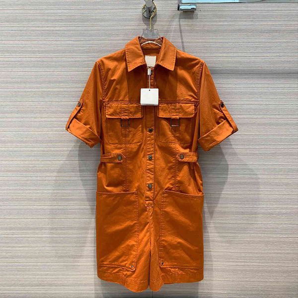 jackets runway design high-end sarafi style playsuits women roll up short sleeve pockets solid casual jumpsuit overalls, Black;brown
jackets runway design high-end sarafi style playsuits women roll up short sleeve pockets solid casual jumpsuit overalls, Black;brown