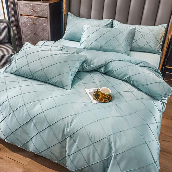 summer european-style washed silk pull lattice quilt cover sheet four-piece ice naked sleeping silky bedding princess sets
summer european-style washed silk pull lattice quilt cover sheet four-piece ice naked sleeping silky bedding princess sets