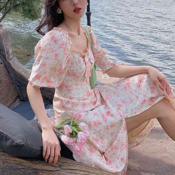 casual dress bow dign vintage midi women short sleeve elegant floral beach korean summer kawaii 0l63, Black;gray
casual dress bow dign vintage midi women short sleeve elegant floral beach korean summer kawaii 0l63, Black;gray