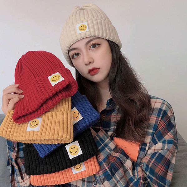 hat knitted children's autumn and student ear protection version solid color smiling face warm wool tide, Blue;gray
hat knitted children's autumn and student ear protection version solid color smiling face warm wool tide, Blue;gray