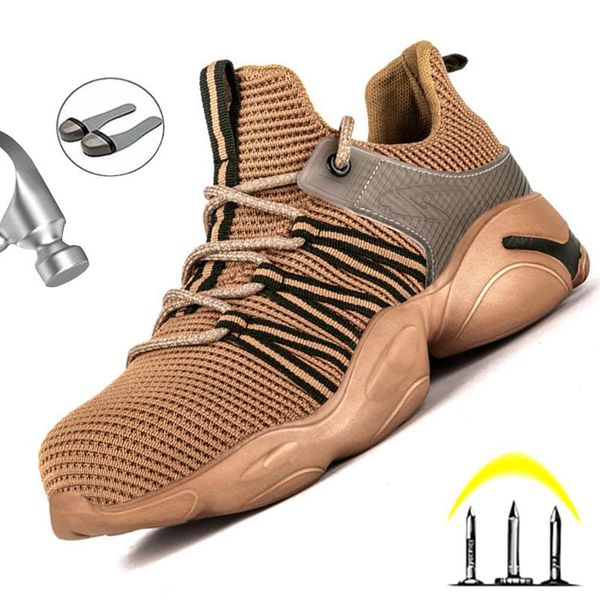 boots breathable working sneakers male shoes safety steel toe work men anti-puncture indestructible, Black
boots breathable working sneakers male shoes safety steel toe work men anti-puncture indestructible, Black