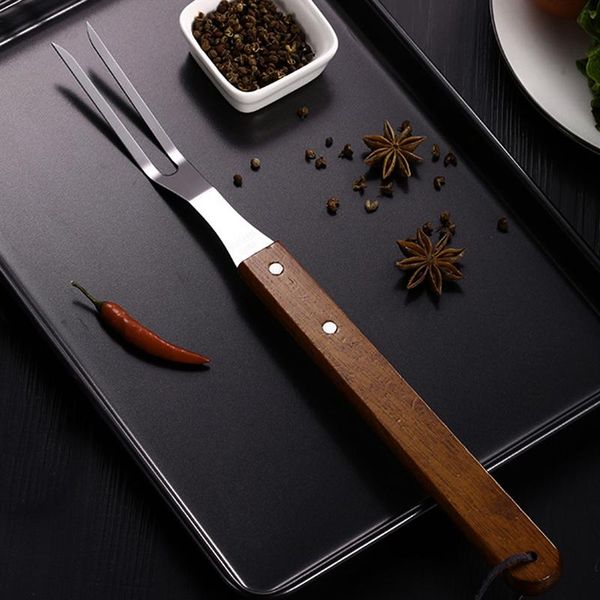 portable barbecue tools outdoor stainless steel forks convenient wooden handle fork household supplies
portable barbecue tools outdoor stainless steel forks convenient wooden handle fork household supplies