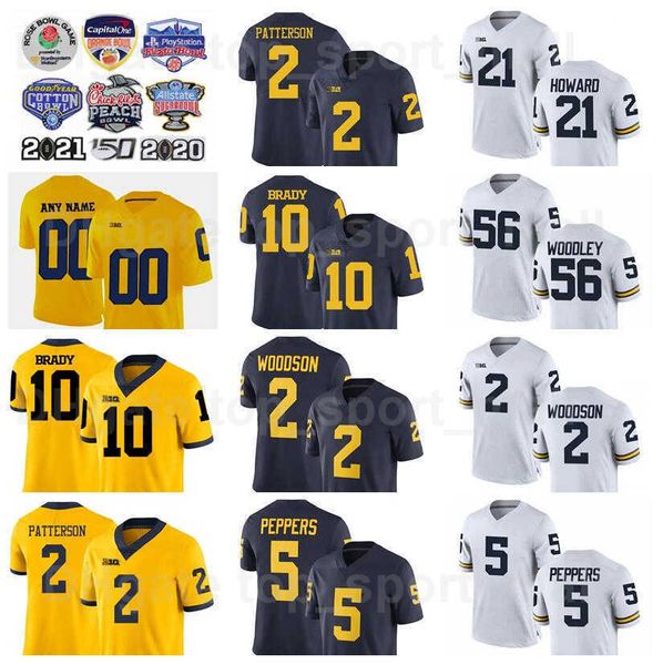 ncaa michigan wolverines college 10 tom brady jersey football 5 jabrill peppers charles woodson 2 shea patterson 21 desmond howard 56 lamarr, Black
ncaa michigan wolverines college 10 tom brady jersey football 5 jabrill peppers charles woodson 2 shea patterson 21 desmond howard 56 lamarr, Black