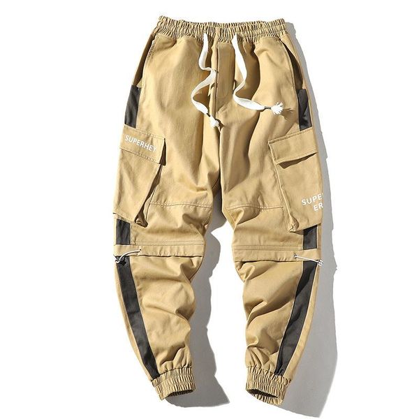 men's pants hip hop streetwear splice joggers fashion men casual cargo pant trousers high street elastic waist harem, Black
men's pants hip hop streetwear splice joggers fashion men casual cargo pant trousers high street elastic waist harem, Black