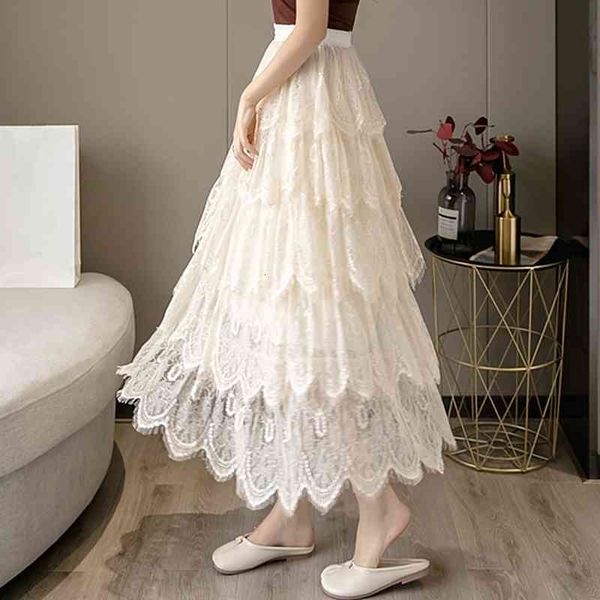 skirts spring summer cute princess style cascading ruffle lace women elastic high waist a-line midi long black lmzf
skirts spring summer cute princess style cascading ruffle lace women elastic high waist a-line midi long black lmzf