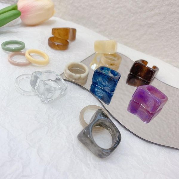 wedding rings 2021 colourful transparent resin acrylic geometric square round morandi color light ring women party jewelry, Slivery;golden
wedding rings 2021 colourful transparent resin acrylic geometric square round morandi color light ring women party jewelry, Slivery;golden