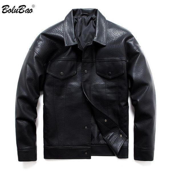 men's fur & faux bolubao spring autumn men pu leather jacket fashion brand multi-pocket coat trend wash jackets male, Black
men's fur & faux bolubao spring autumn men pu leather jacket fashion brand multi-pocket coat trend wash jackets male, Black