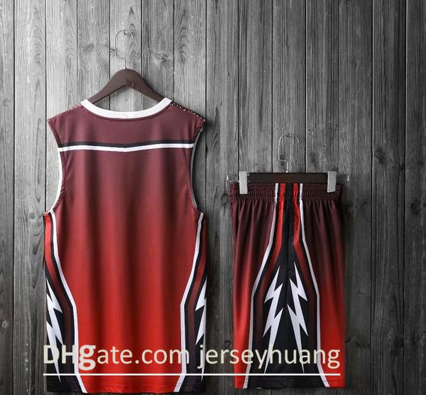 men blank double-sided basketball team uniforms kits sports clothes tracksuits personality customized basketball sets with shorts 29-30, Black;red
men blank double-sided basketball team uniforms kits sports clothes tracksuits personality customized basketball sets with shorts 29-30, Black;red
