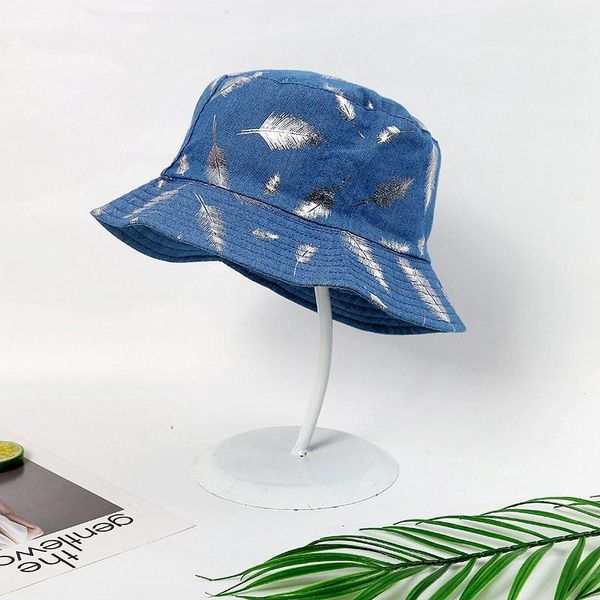 cloches fashion feather embroidery fisherman hat bucket women men leisure tourism outdoor cap, Blue;gray
cloches fashion feather embroidery fisherman hat bucket women men leisure tourism outdoor cap, Blue;gray