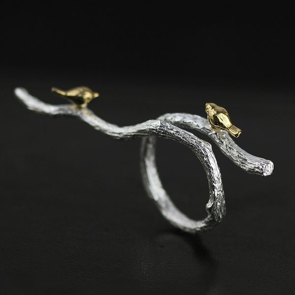 open ring factory direct supply original qi branch elegant bird s925 women's sterling silver, Golden;silver
open ring factory direct supply original qi branch elegant bird s925 women's sterling silver, Golden;silver