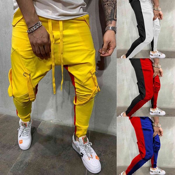 fashion boutique pants 2021 autumn men's sports color matching hip hop casual, Black
fashion boutique pants 2021 autumn men's sports color matching hip hop casual, Black