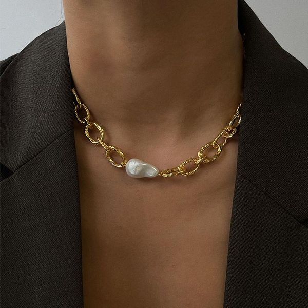 chokers timeless wonder glam faux baroque pearl choker necklace women designer jewelry punk ins trendy hiphop party goth emo egirl 2413, Golden;silver
chokers timeless wonder glam faux baroque pearl choker necklace women designer jewelry punk ins trendy hiphop party goth emo egirl 2413, Golden;silver