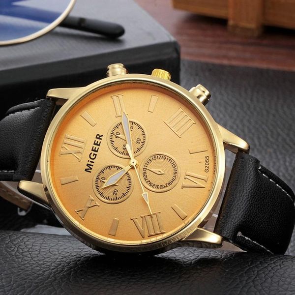 wristwatches disu men watch classic leather strap quartz casual man big dial watches for mens wrist, Slivery;brown
wristwatches disu men watch classic leather strap quartz casual man big dial watches for mens wrist, Slivery;brown