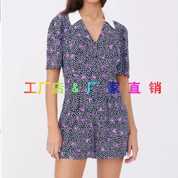 dsigners french m family spring and summer new women's clothing temperament vneck printing short sleeve floral simple waist jumpsuit, White;black
dsigners french m family spring and summer new women's clothing temperament vneck printing short sleeve floral simple waist jumpsuit, White;black