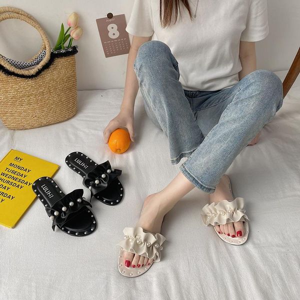 slippers shoes women casual string bead slides pantofle soft luxury flat summer 2021 rubber pu basic fashion sh, Black
slippers shoes women casual string bead slides pantofle soft luxury flat summer 2021 rubber pu basic fashion sh, Black