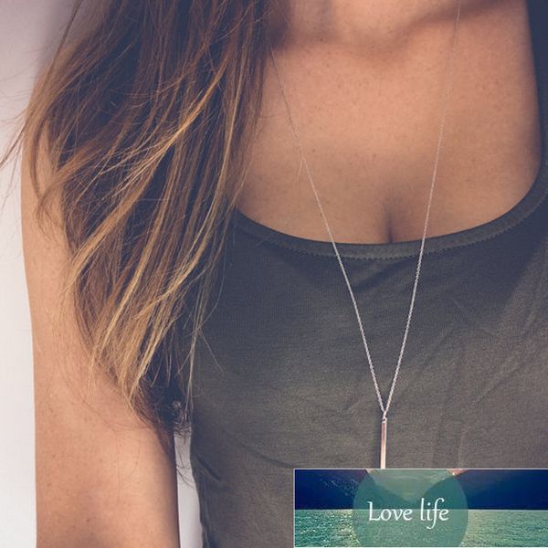 simple classic fashion stick pendant necklace hollow girl long link chain square copper necklaces long strip jewelry for women factory price, Silver
simple classic fashion stick pendant necklace hollow girl long link chain square copper necklaces long strip jewelry for women factory price, Silver