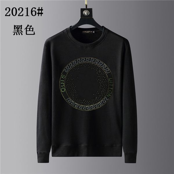 fashion mens sweatshirts crew neck solid color style high-end design sweatshirt couple letter, Black
fashion mens sweatshirts crew neck solid color style high-end design sweatshirt couple letter, Black